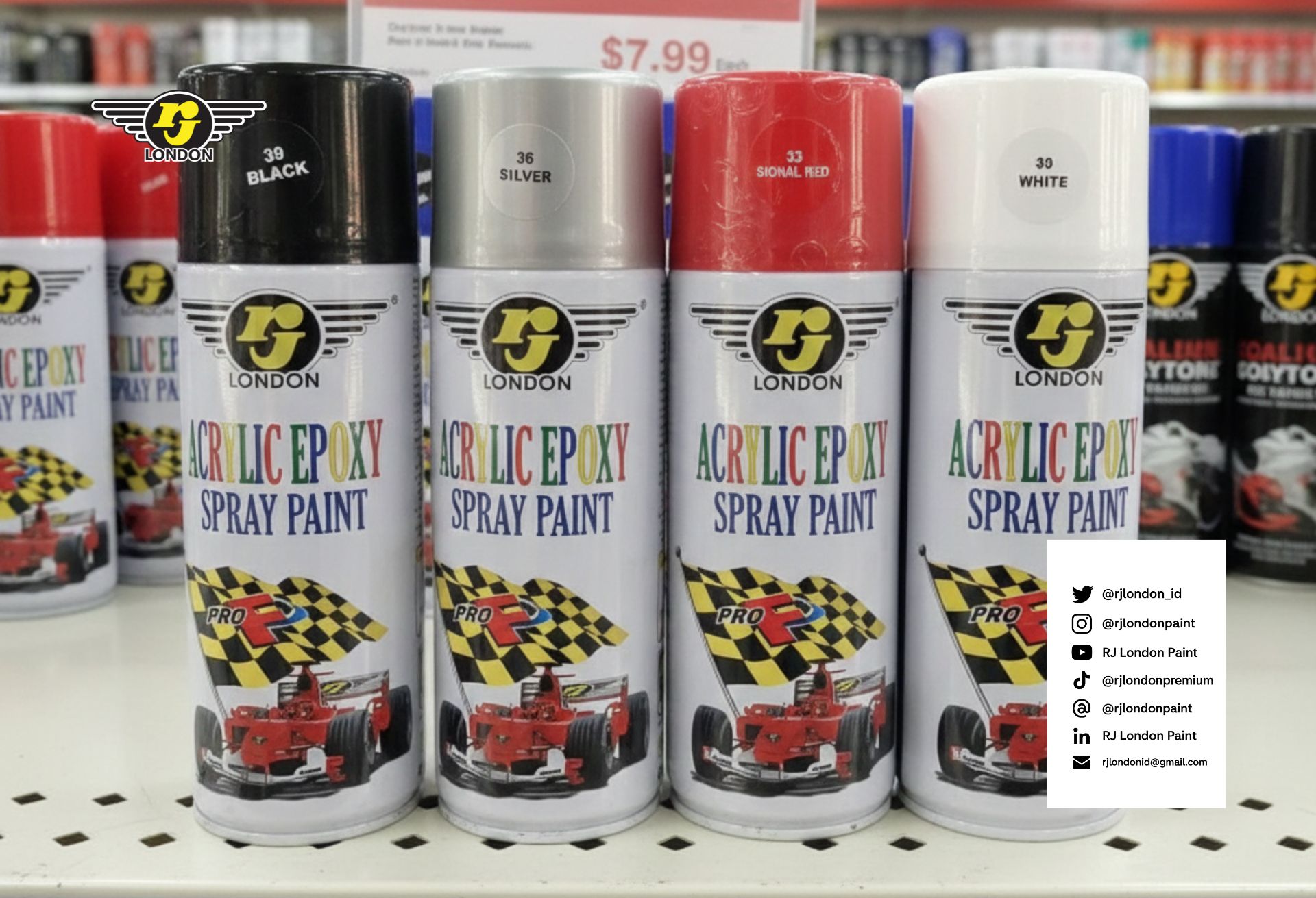 Jual Cat Semprot RJ London, Mudah Dicari dan Siap Dipakai untuk Berbagai Kebutuhan